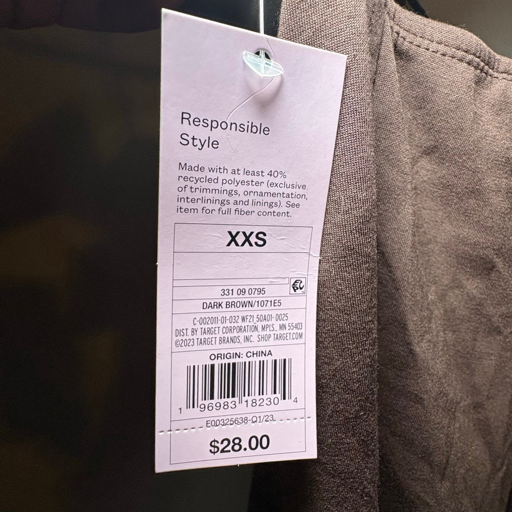 Women's Target Brown Mini Dress XXS - Picture 4 of 5